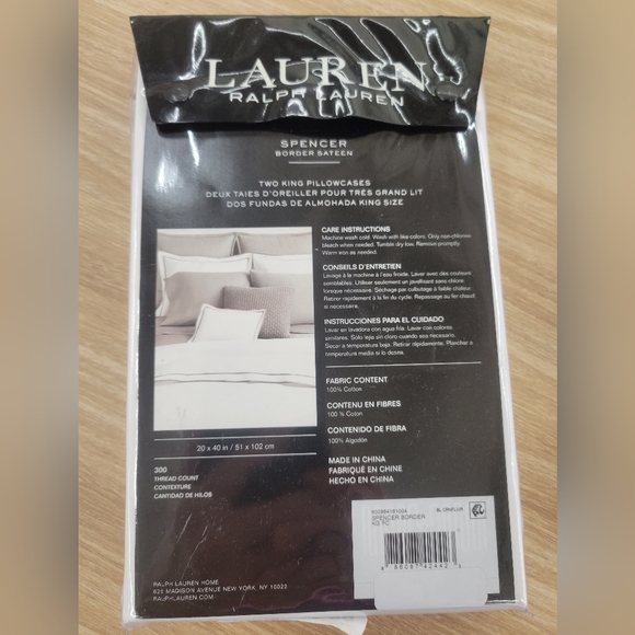 Ralph lauren spencer border ,King pillow cases - Picture 3 of 3